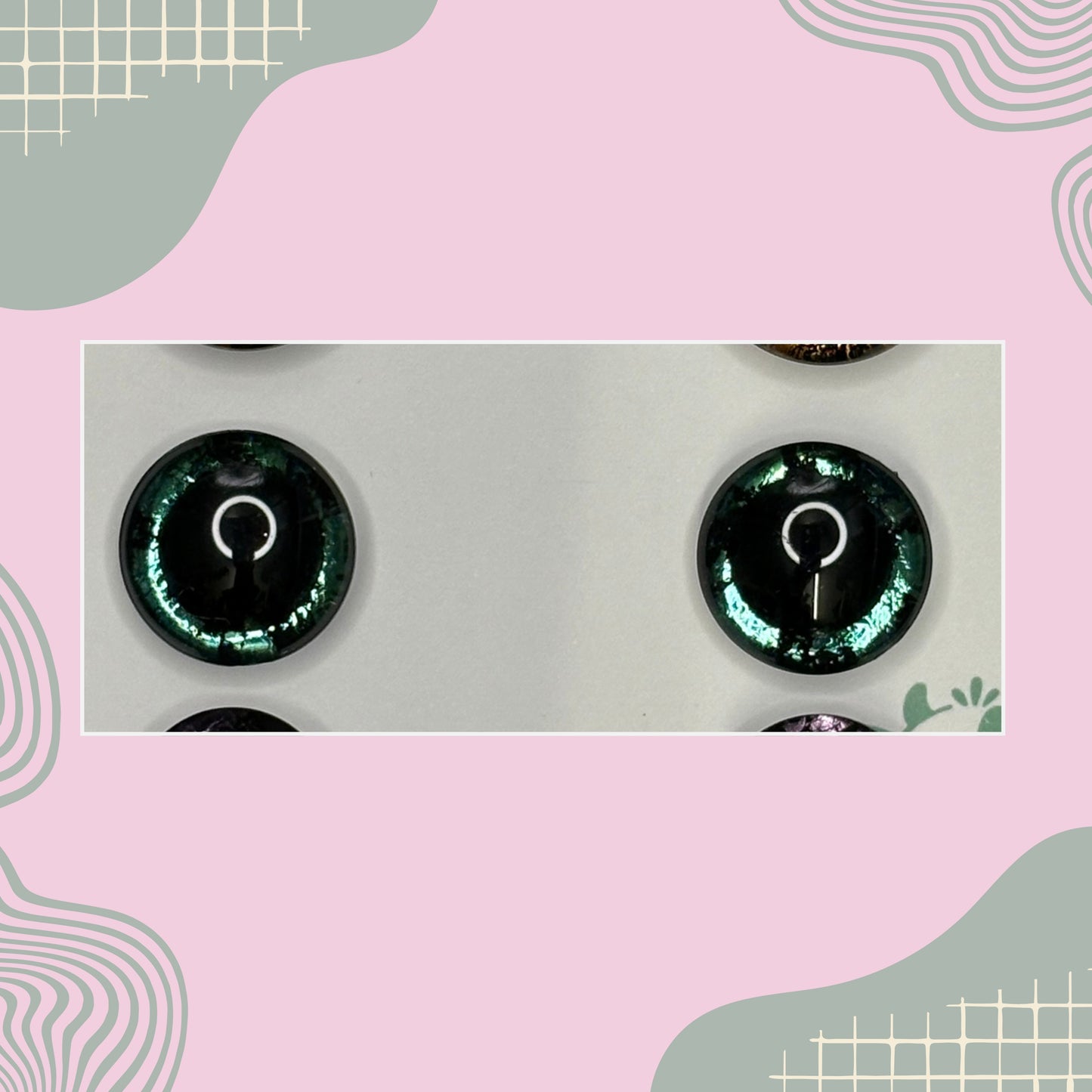 Hand Painted Safety Eyes Medoran Collection, Centered Pupil 12mm - 18mm