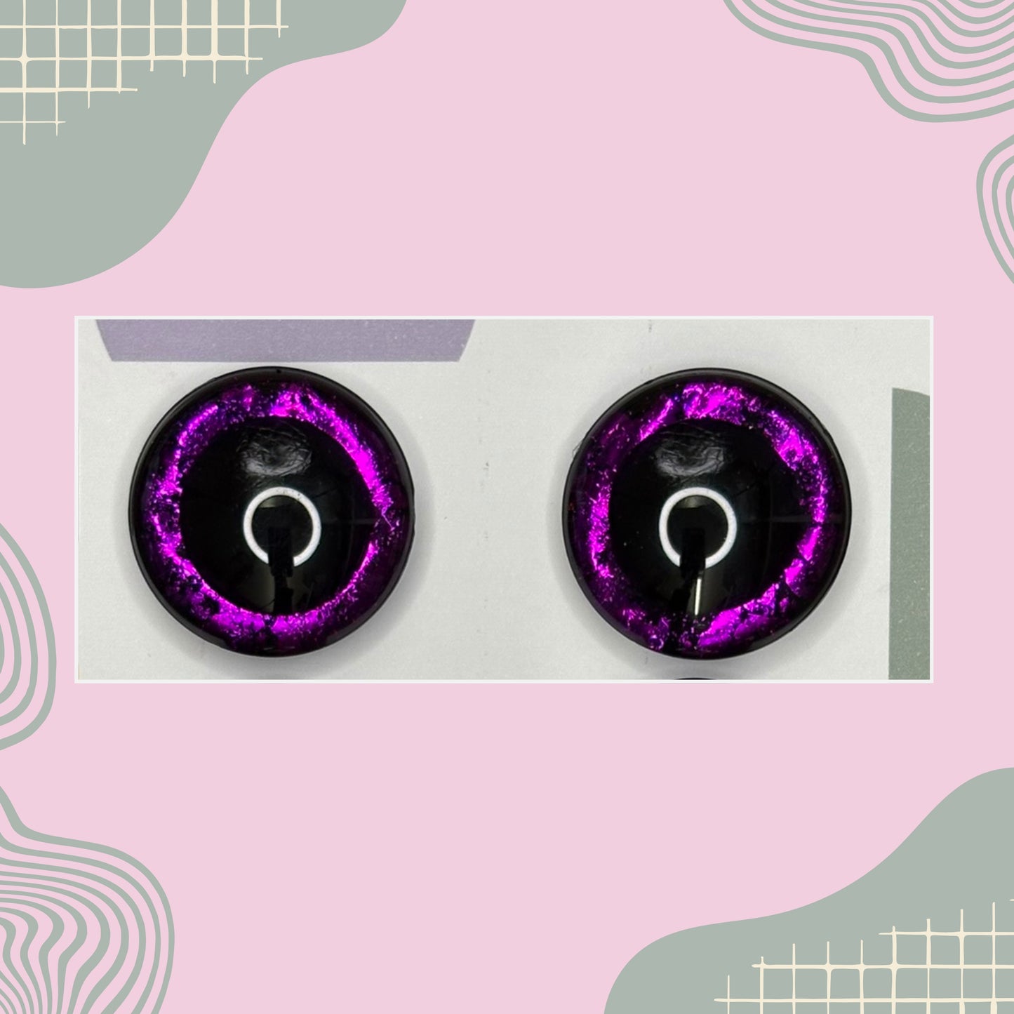 Hand Painted Safety Eyes Meyarin Collection, Centered Pupil 12mm - 18mm