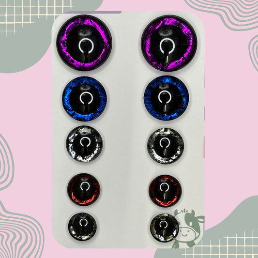 Hand Painted Safety Eyes Meyarin Collection, Centered Pupil 12mm - 18mm