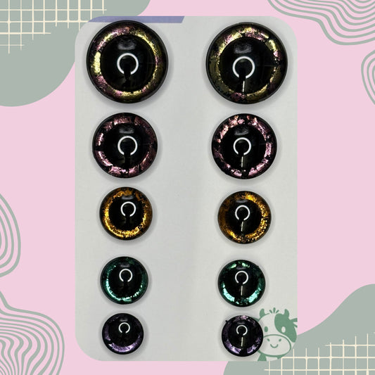 Hand Painted Safety Eyes Medora Collection, Centered Pupil 20mm - 35mm