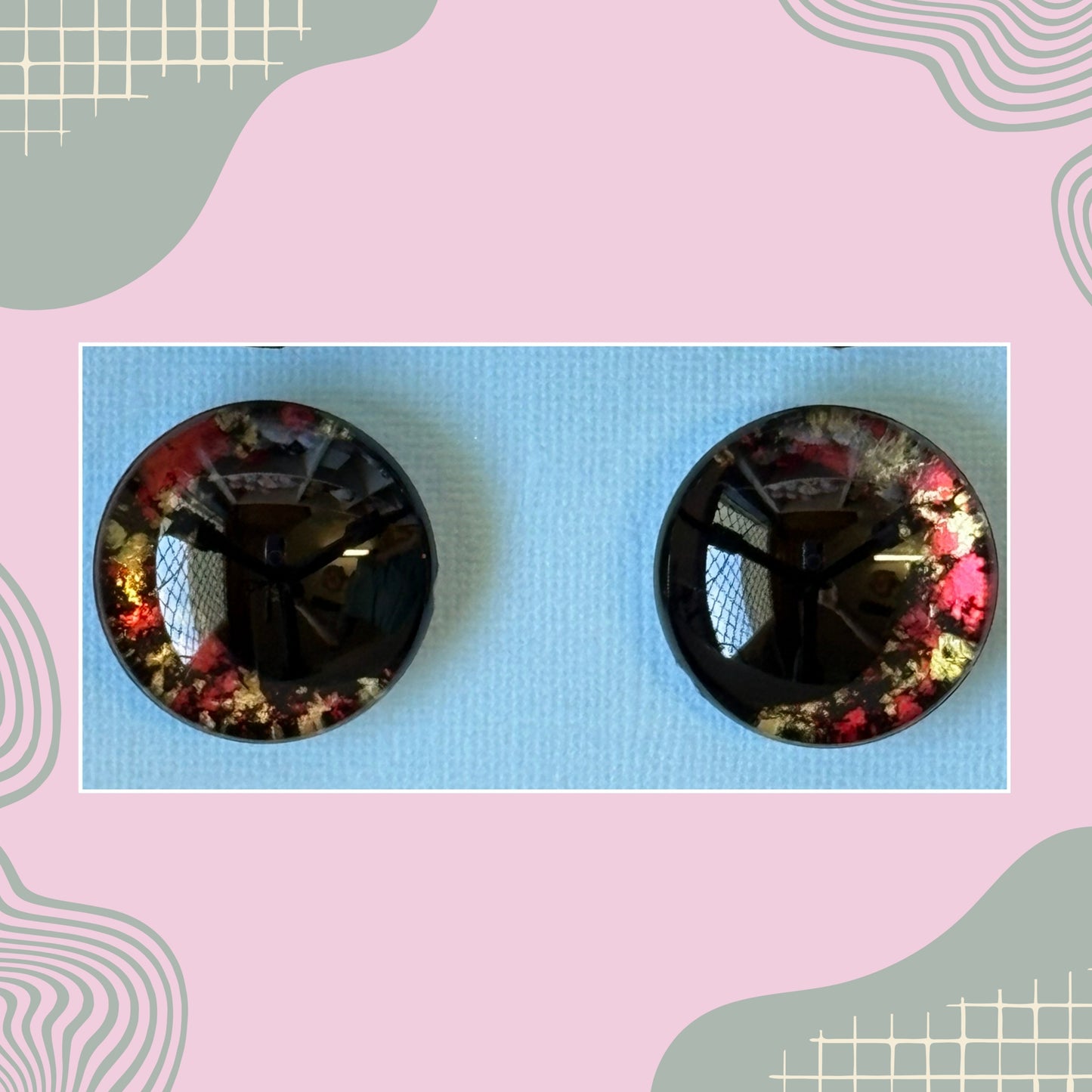 Hand Painted Safety Eyes Tia Auran Collection, Kawaii Pupil 12mm - 18mm