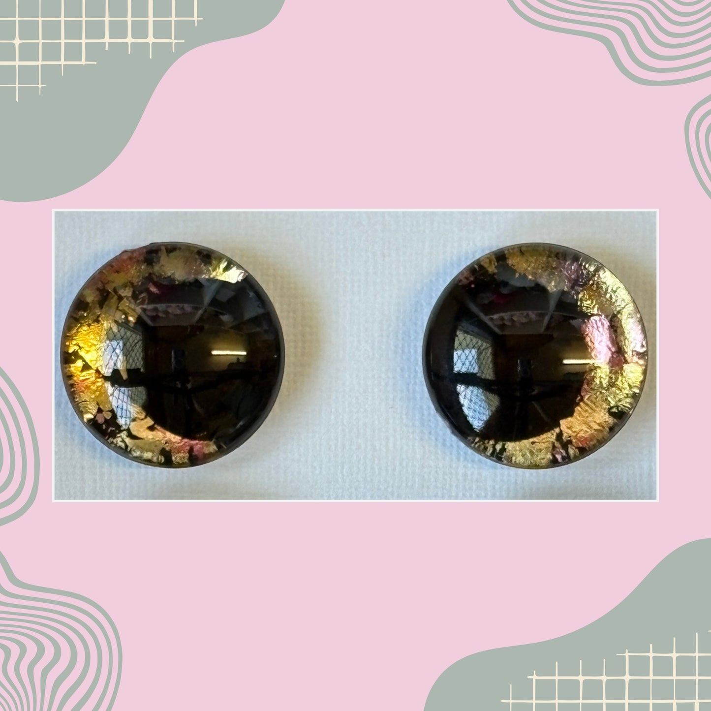 Hand Painted Safety Eyes Medoran Collection, Kawaii Pupil 12mm - 18mm