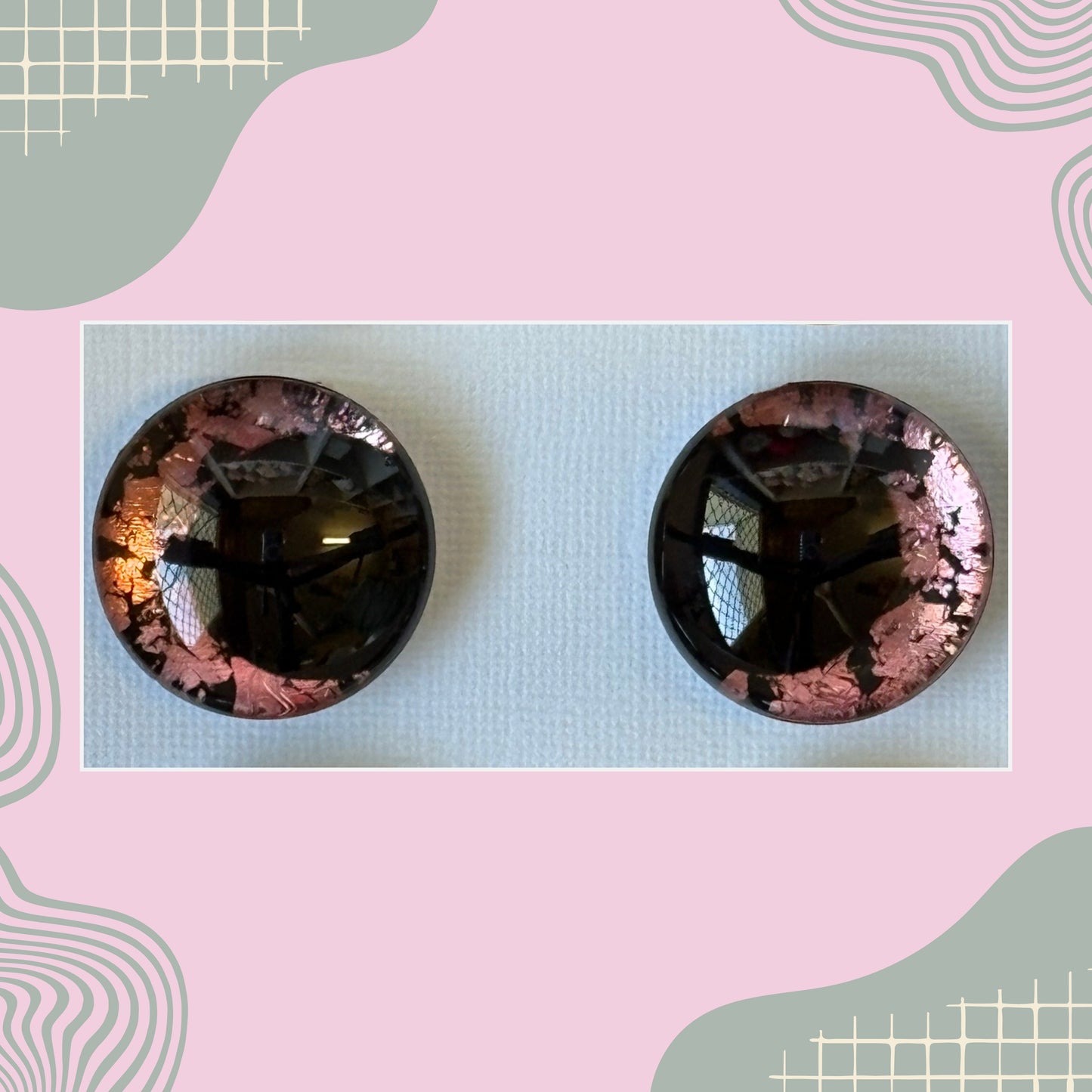 Hand Painted Safety Eyes Medoran Collection, Kawaii Pupil 12mm - 18mm