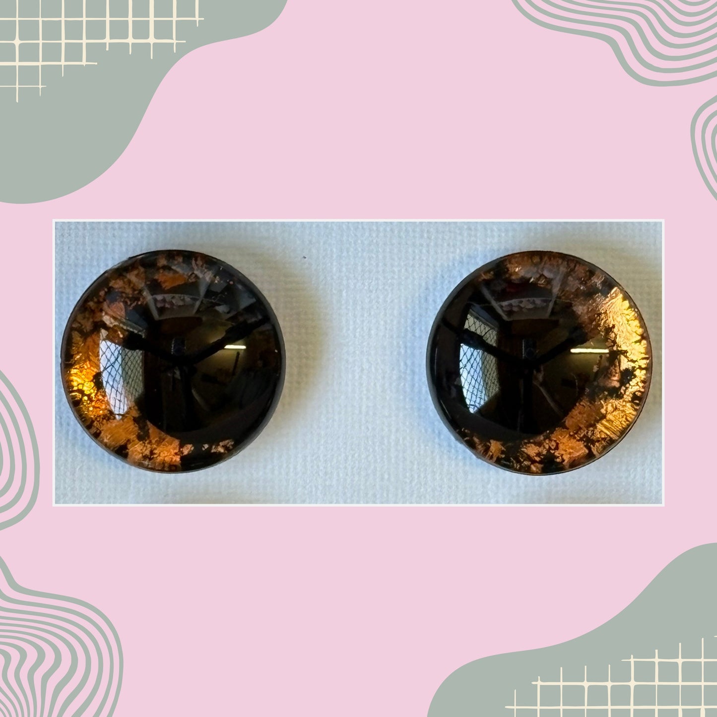 Hand Painted Safety Eyes Medoran Collection, Kawaii Pupil 12mm - 18mm
