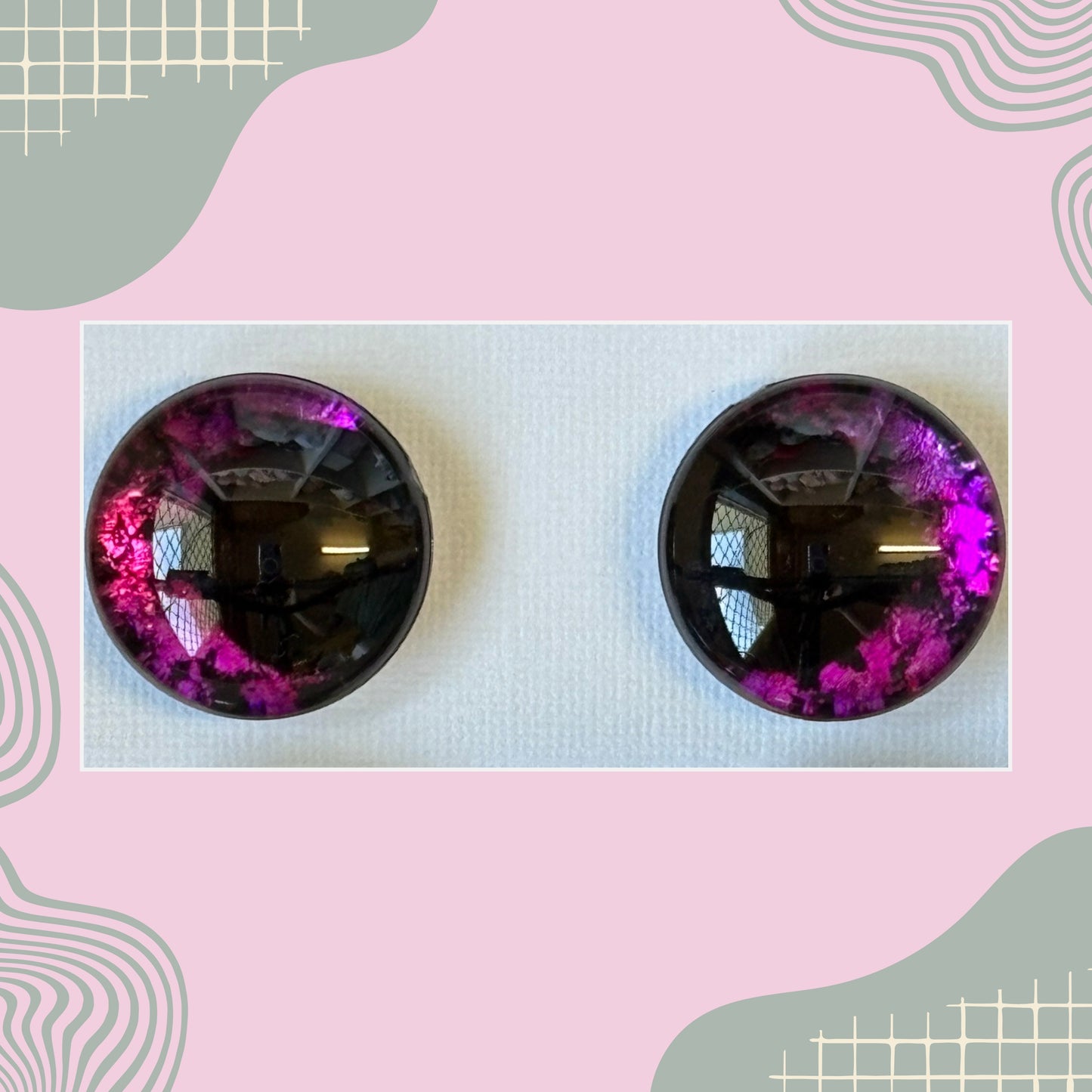 Hand Painted Safety Eyes Meyarin Collection, Kawaii Pupil 12mm - 18mm
