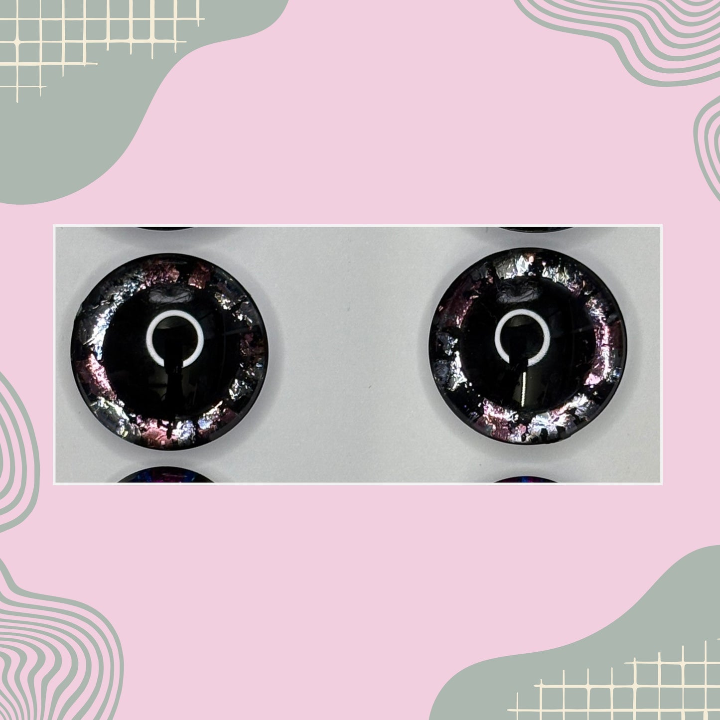 Hand Painted Safety Eyes Tia Auran Collection, Centered Pupil 20mm - 35mm