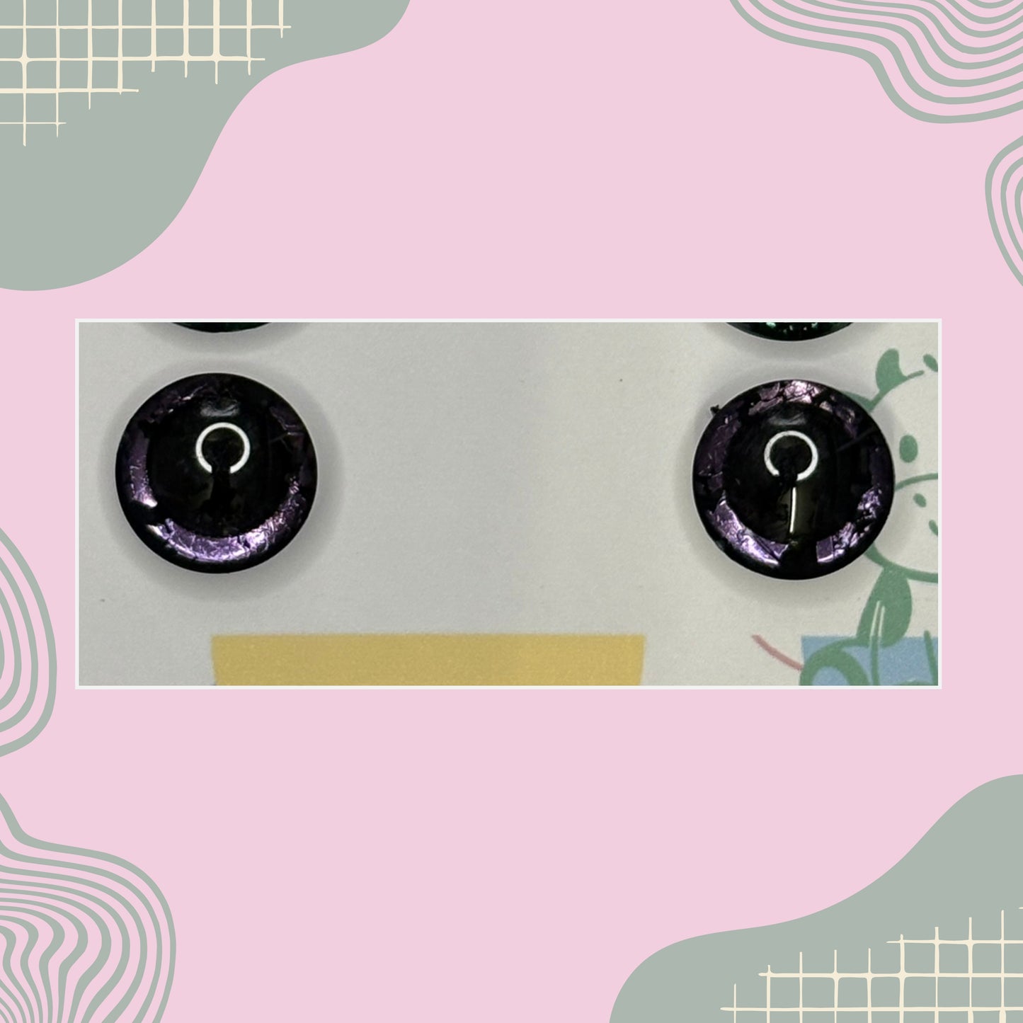 Hand Painted Safety Eyes Medora Collection, Centered Pupil 20mm - 35mm