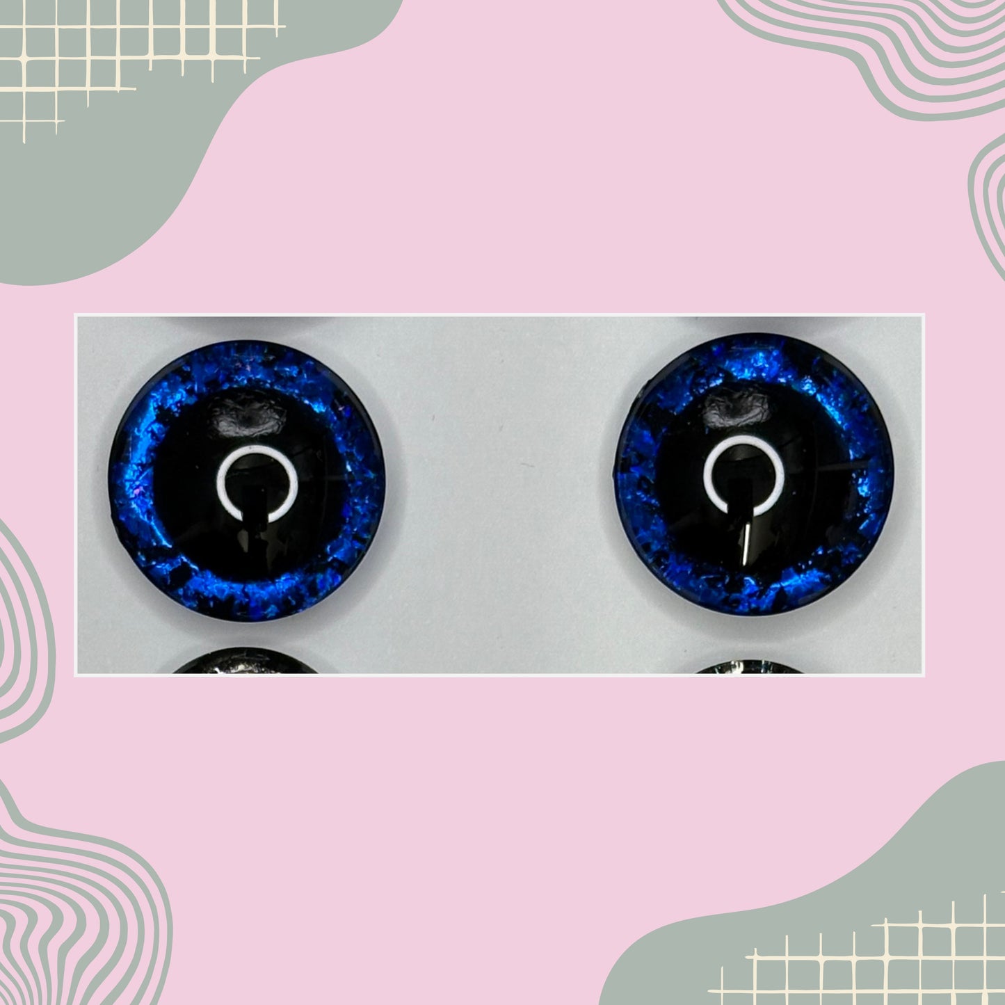 Hand Painted Safety Eyes Meyarin Collection, Centered Pupil 12mm - 18mm