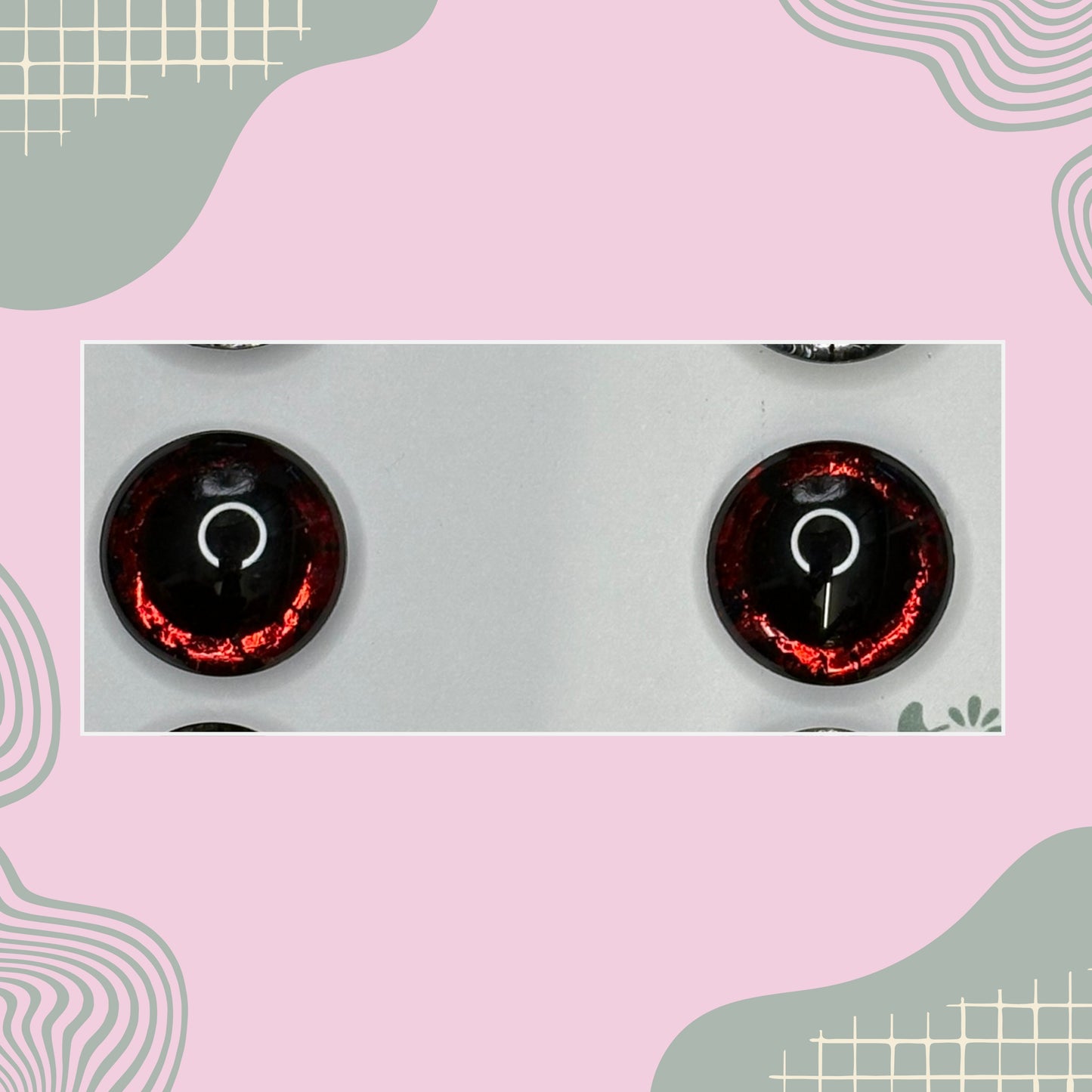 Hand Painted Safety Eyes Meyarin Collection, Centered Pupil 12mm - 18mm