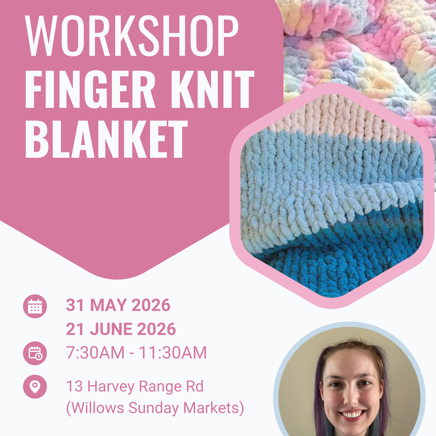 Hand Knit Blanket Workshop